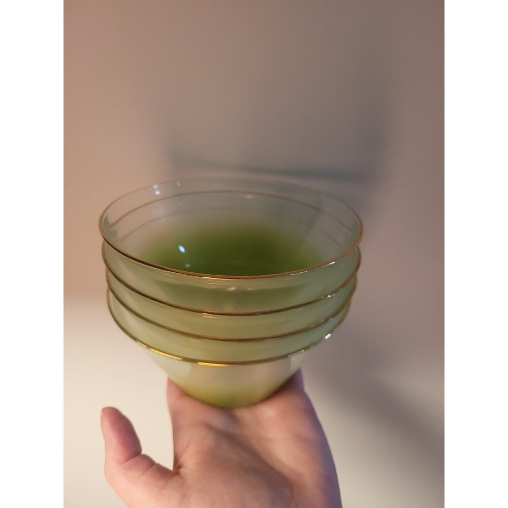 Vintage Blendo Salad Serving Bowls - Lime Green - Picture 4 of 6